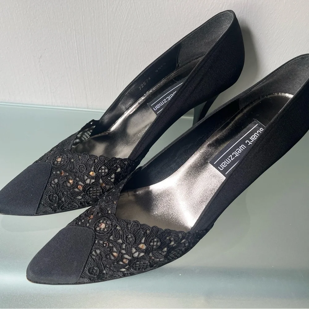 Stuart Weitzman Black Heels with Sophisticated Design